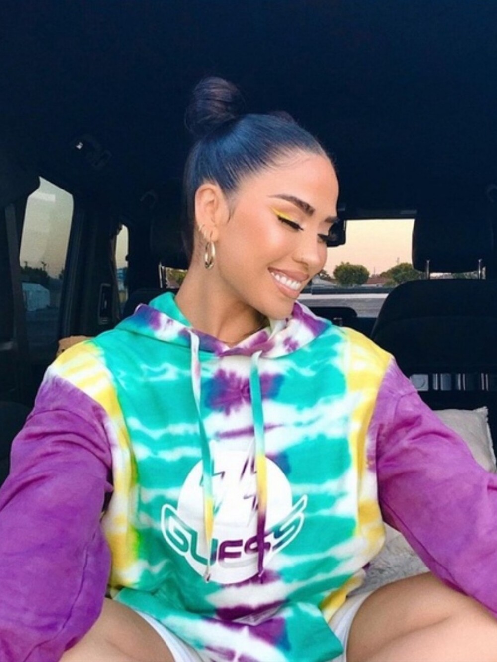 Guess & J.Balvin Collaboration For "Colores" Album Tie-Dye Hoodie Unisex